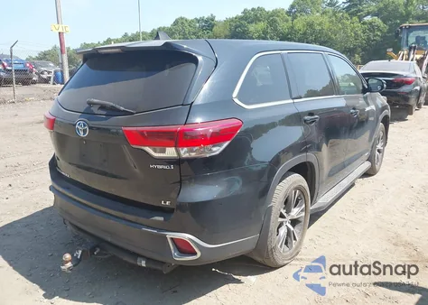 2018 Toyota Highlander Hybrid Le from USA, damaged, VIN 5TDBGRFH6JS038823